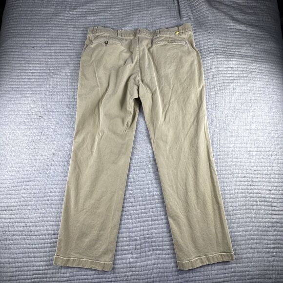 Duck Head Gold School Pant Men 42x32 Tan Chino Khaki Classic Fit Stretch - Picture 5 of 10